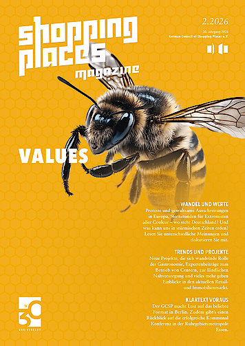 Cover Shopping Places Magazin 02/2026 Leitthema VALUES