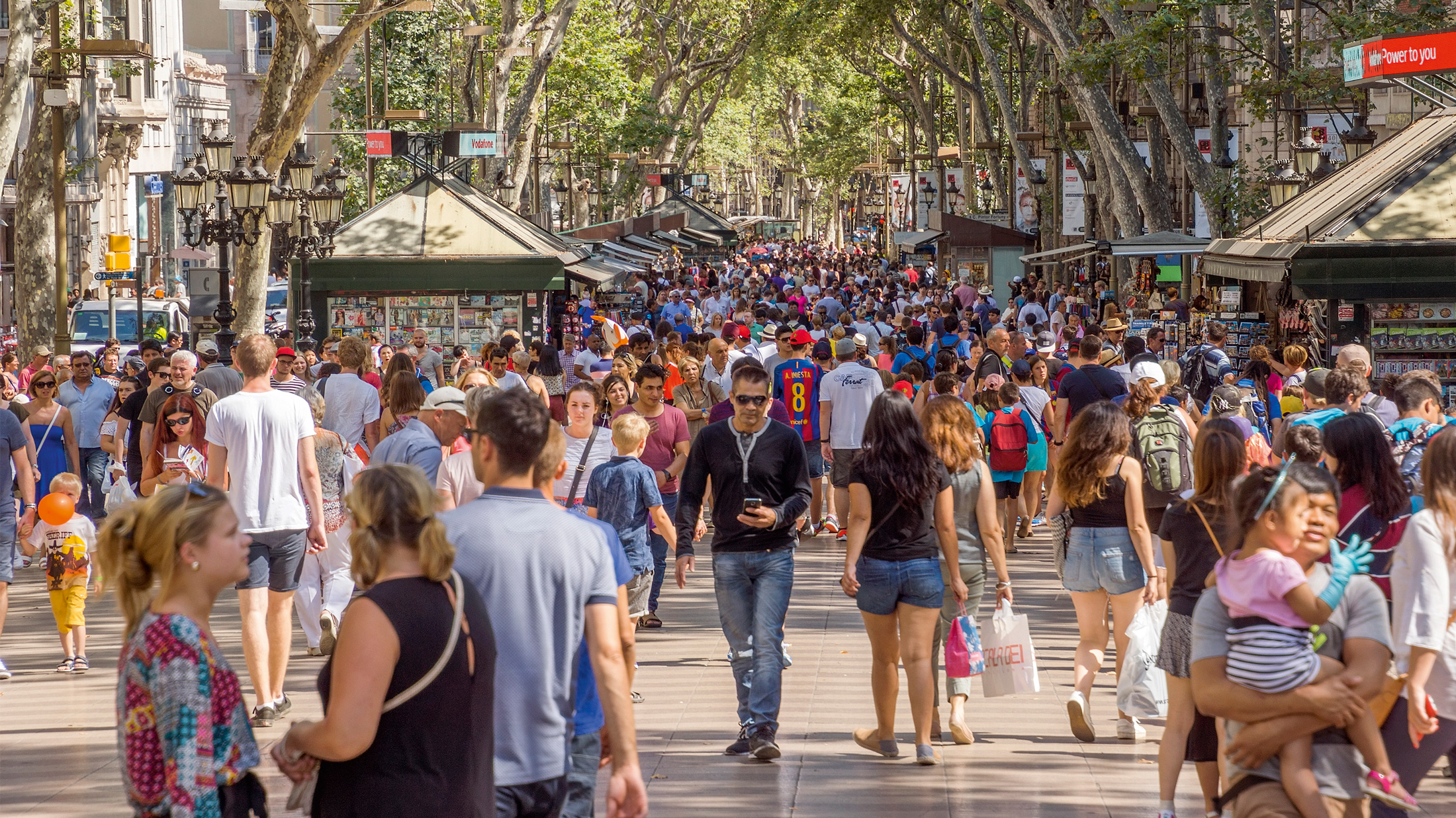 La Rambla in Barcelona La Rambla in Barcelona